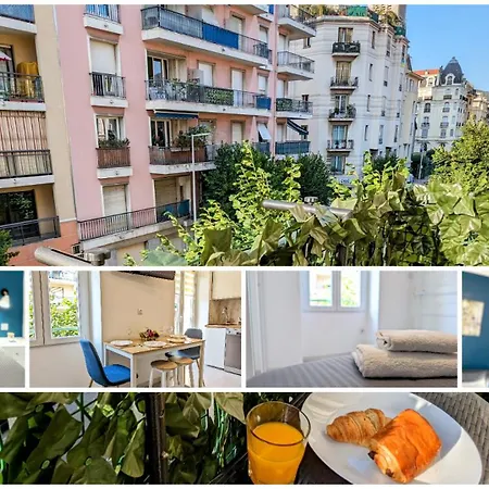 Cozy T2 - Lovely Balcony - Center - Liberation - Clim - Wifi * نيس